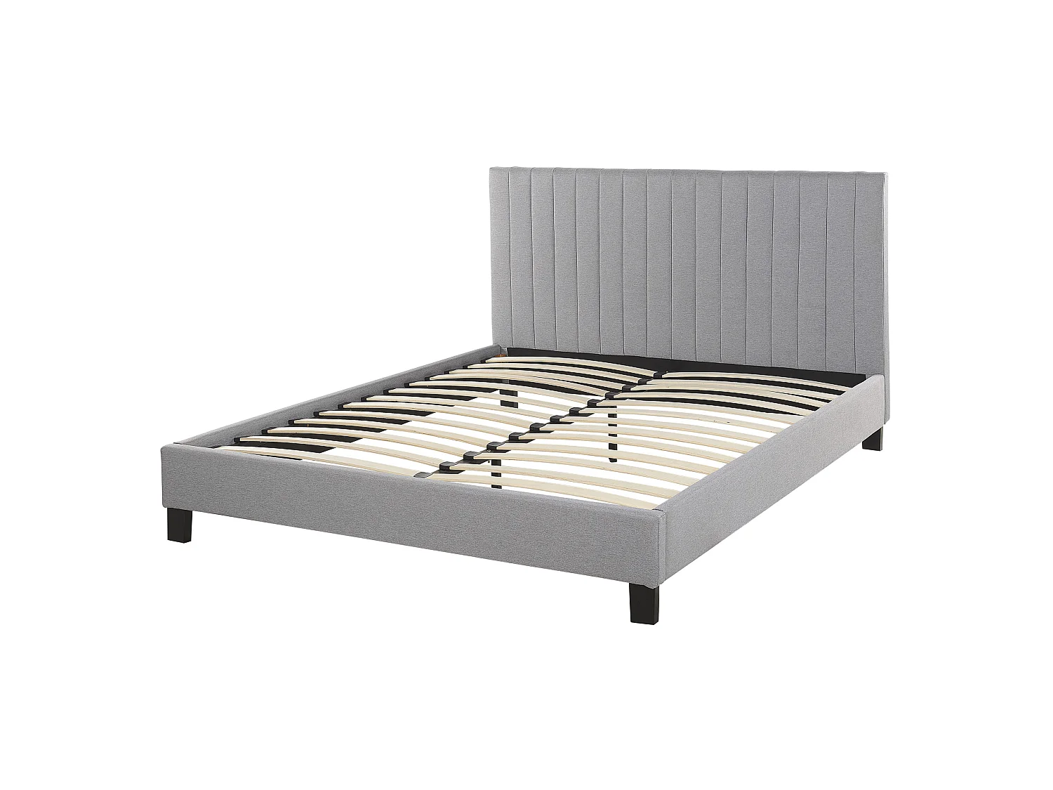 Bed Stof POITIERS 140 x 200 cm Lichtgrijs