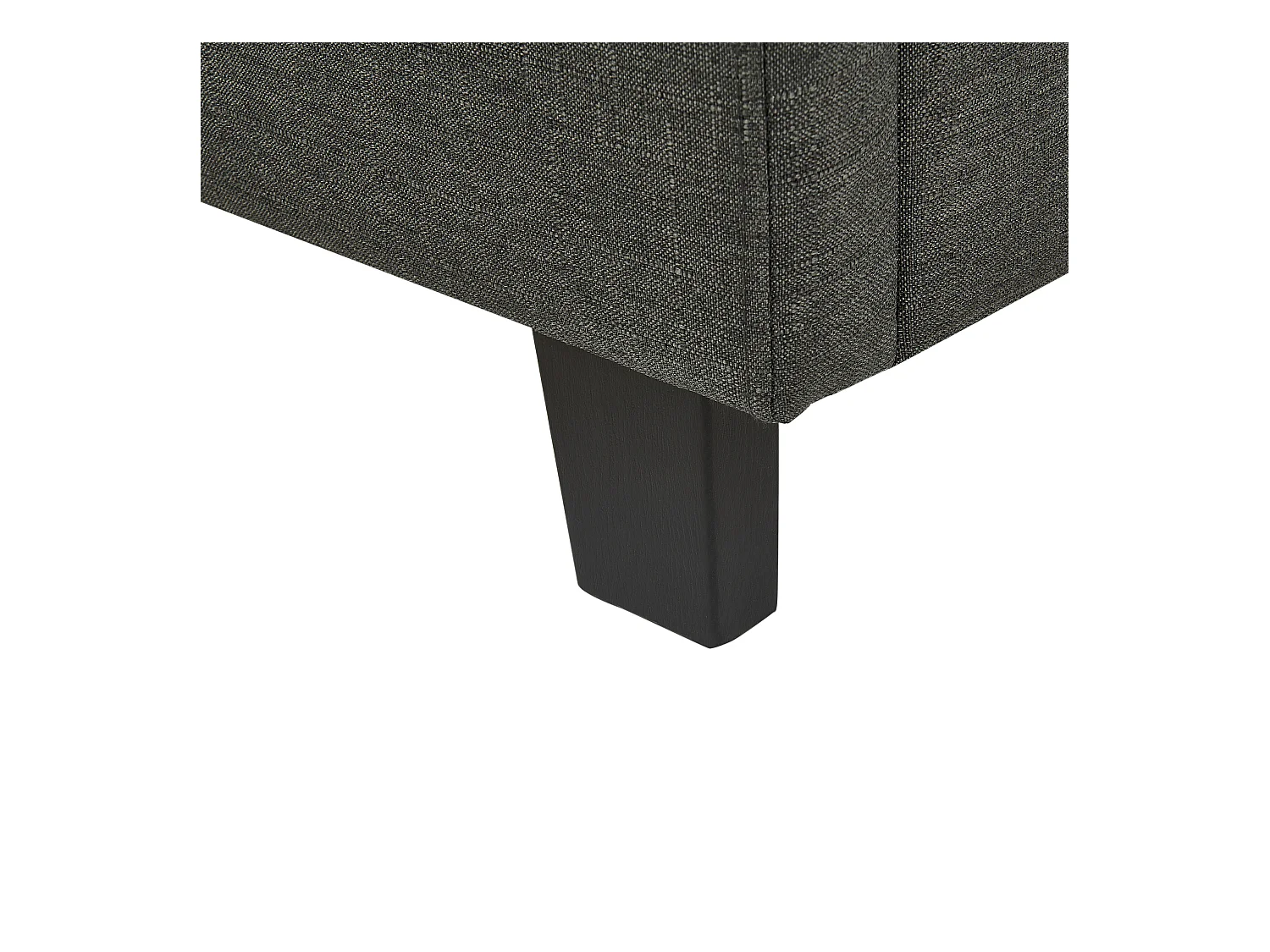 Cama Tecido ROCHELLE 180 x 200 cm Cinzento escuro