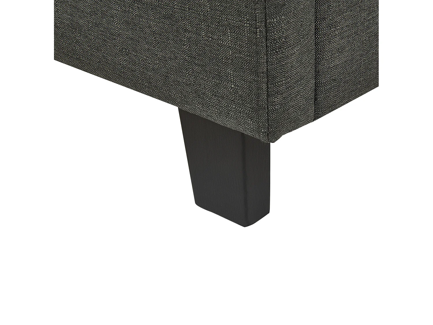 Modernes Polsterbett Dunkelgrau mit Knopfbezug Lattenrost 180x20cm La Rochelle