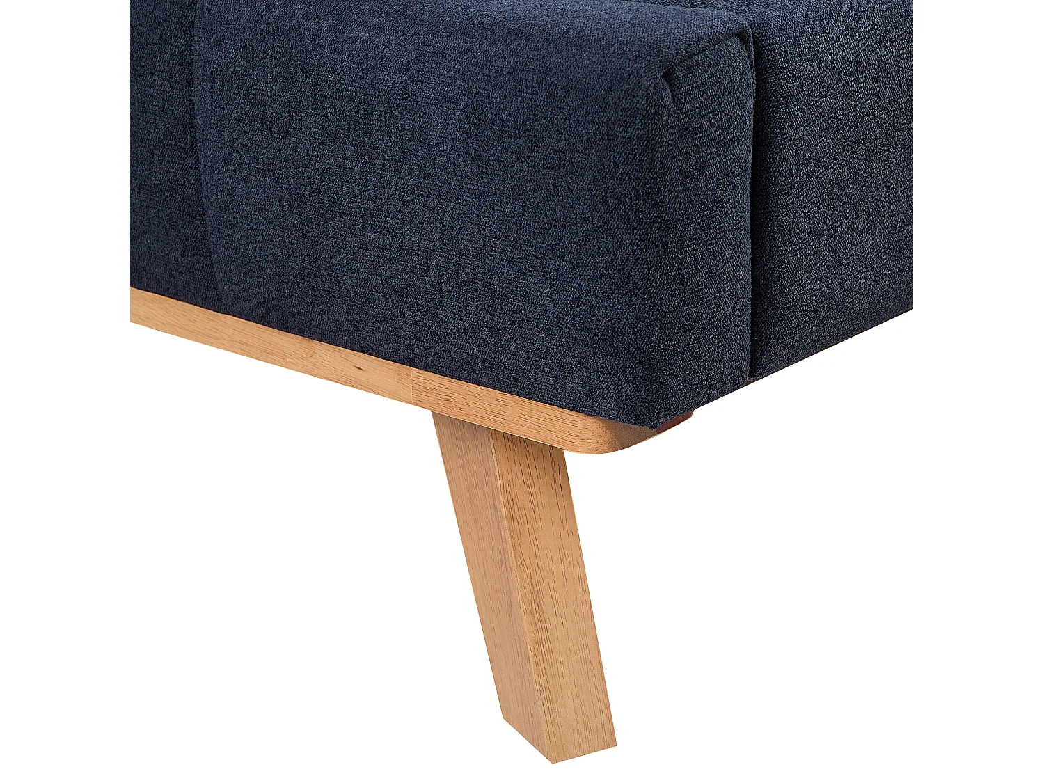 Lit avec sommier Tissu chenille TALENCE 160 x 200 cm Bleu foncé