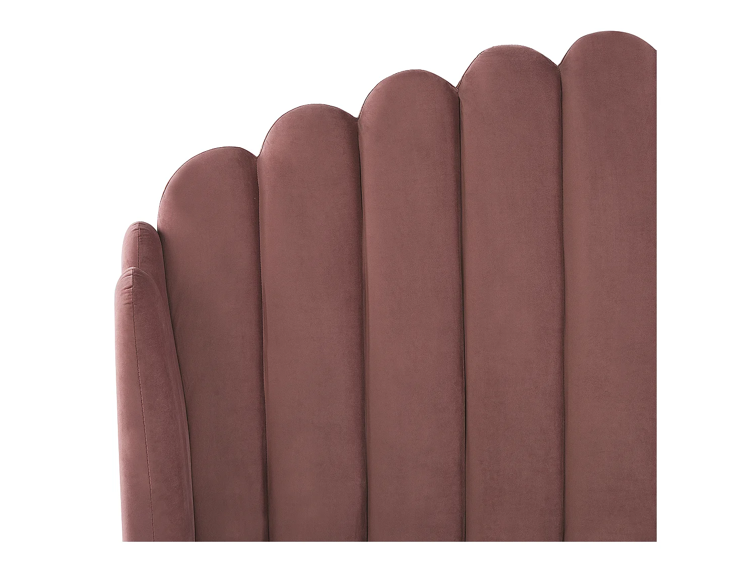 Bed Fluweel AMBILLOU 160 x 200 cm Roze