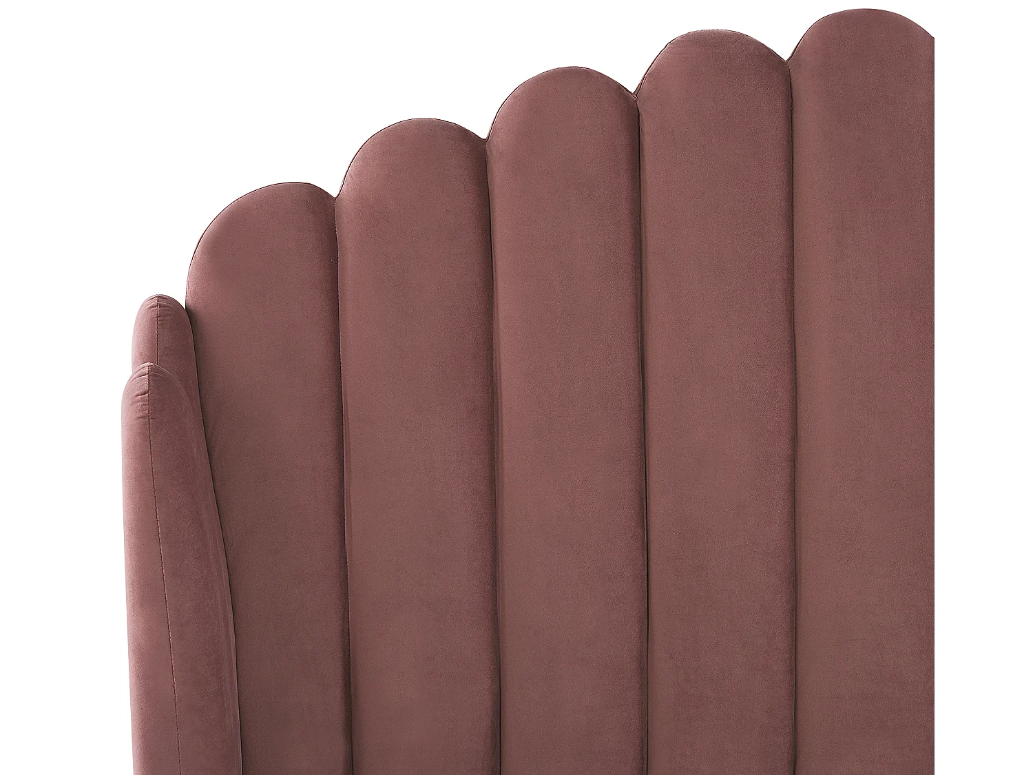 Lit avec sommier Velours AMBILLOU 160 x 200 cm Rose