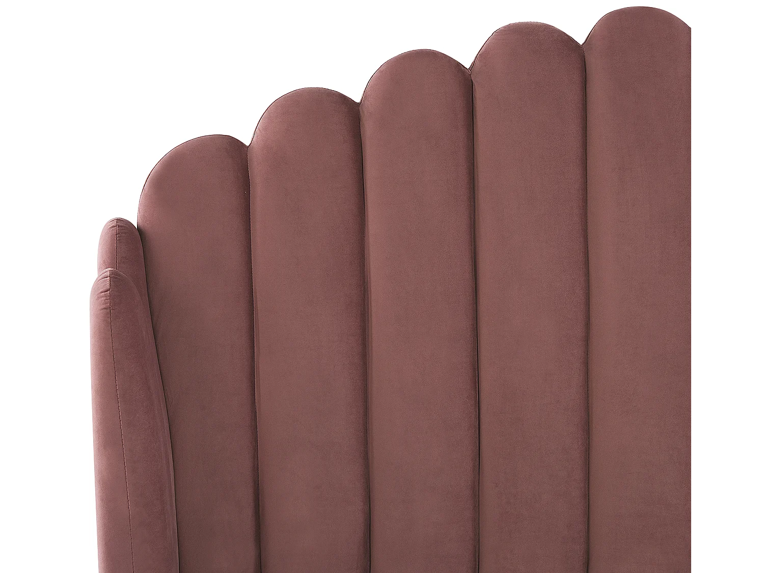 Bed Fluweel AMBILLOU 160 x 200 cm Roze