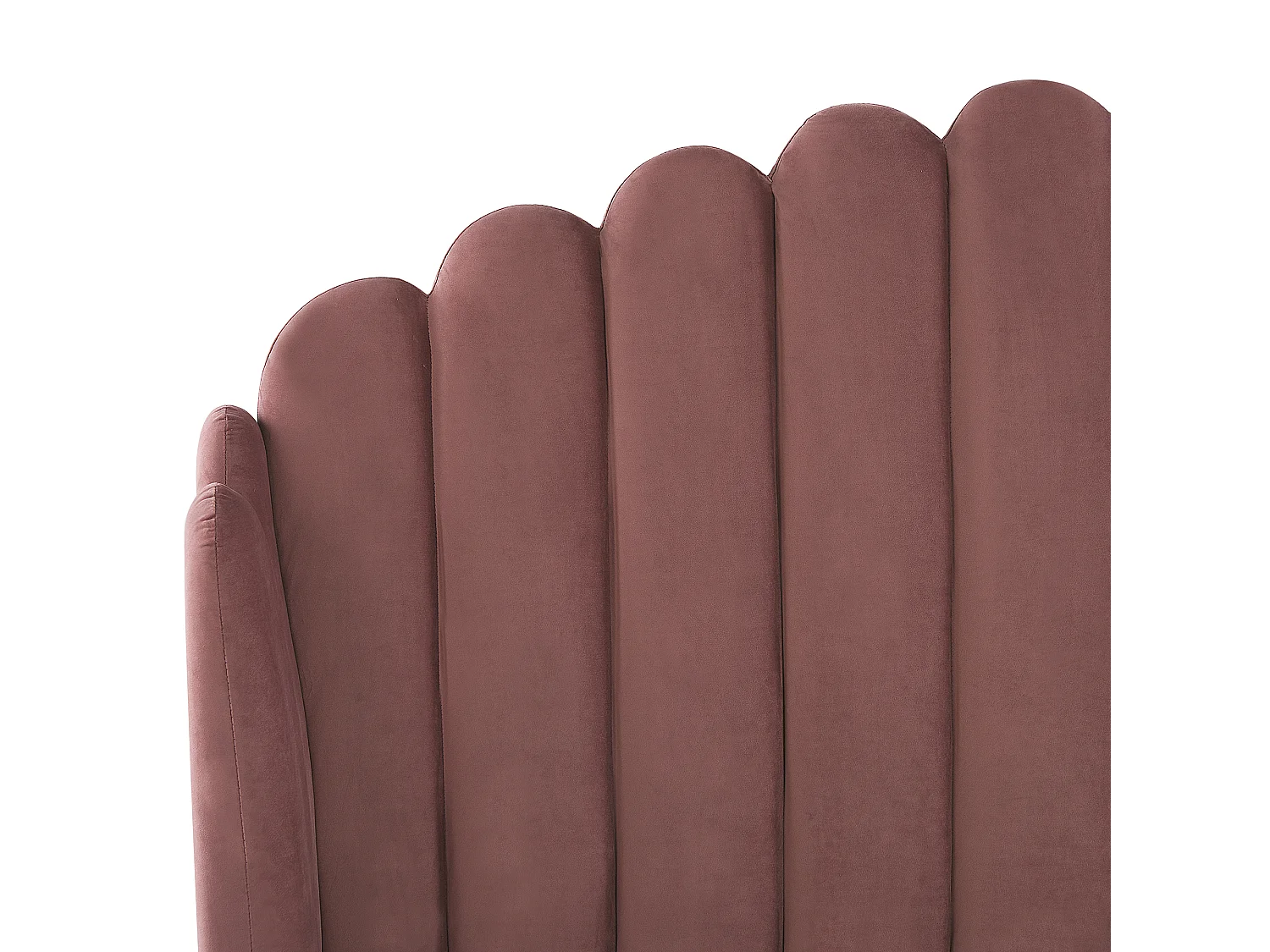 Lit avec sommier Velours AMBILLOU 160 x 200 cm Rose