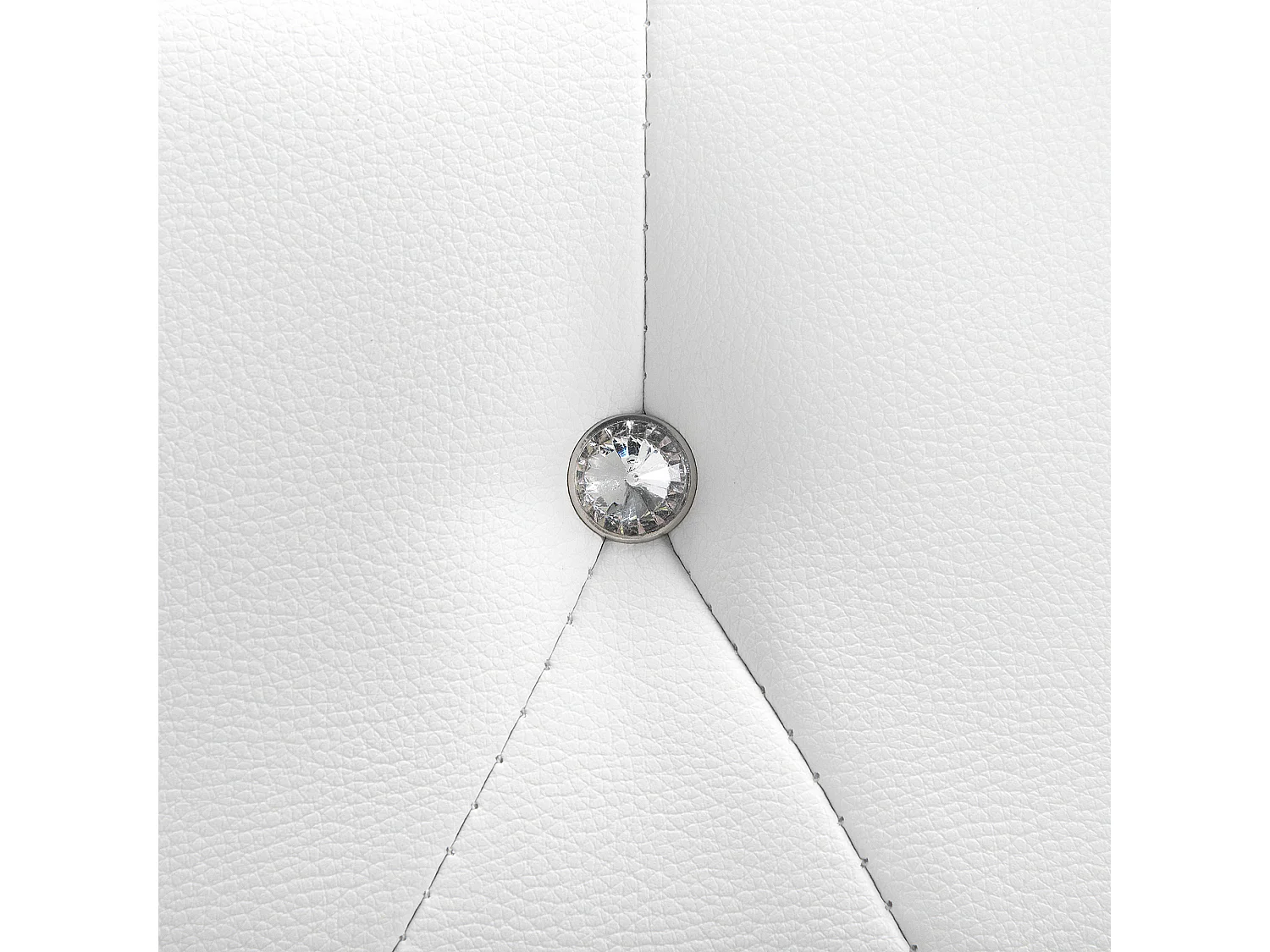 Lit avec sommier Cuir PU METZ 160 x 200 cm Blanc