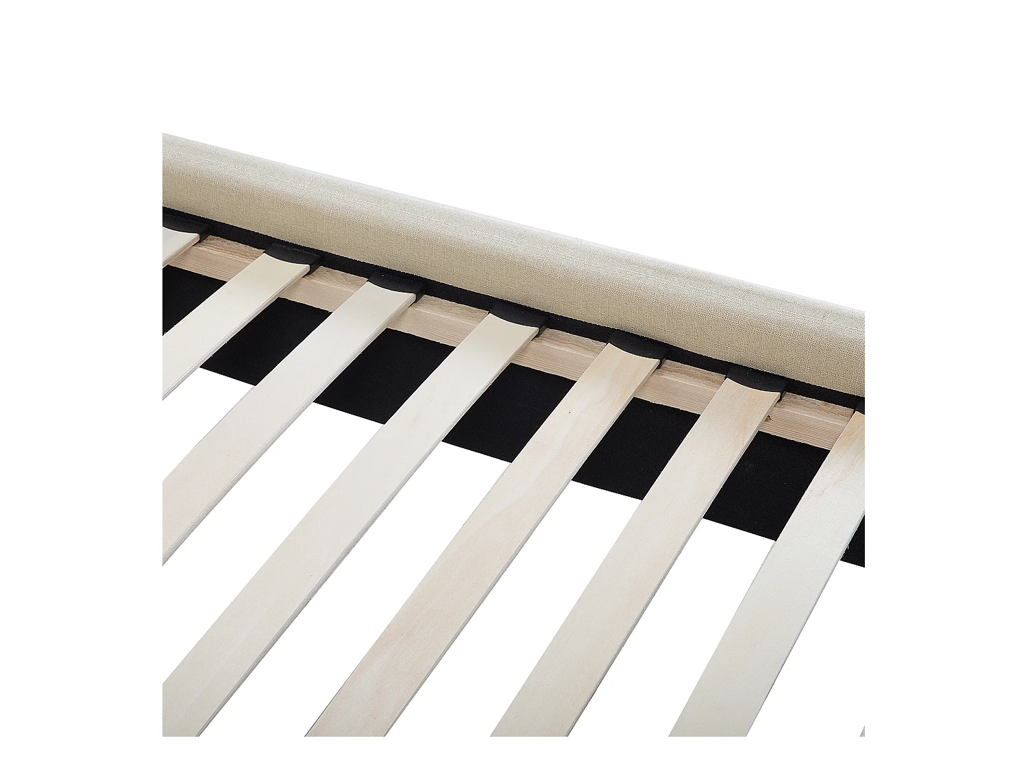 Cama Tela AUREL 160 x 200 cm Beige