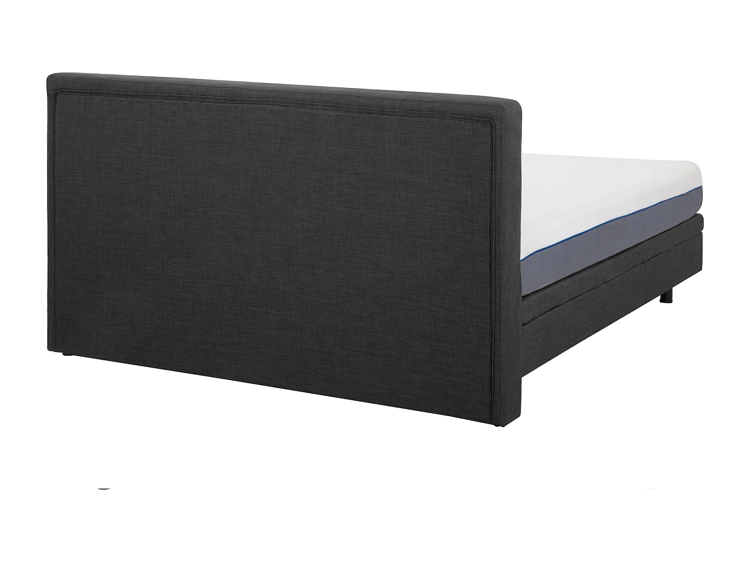 Lit réglable Tissu DUKE 160 x 200 cm Gris foncé