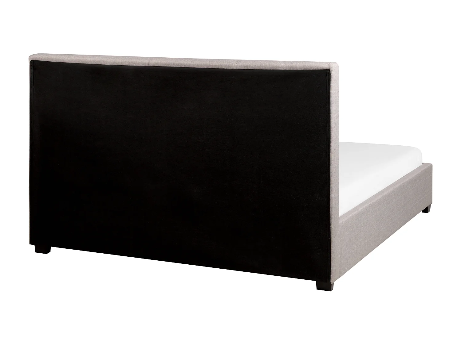 Modernes Polsterbett in Hellgrau mit Bettkasten Lattenrost 160 x 200 cm