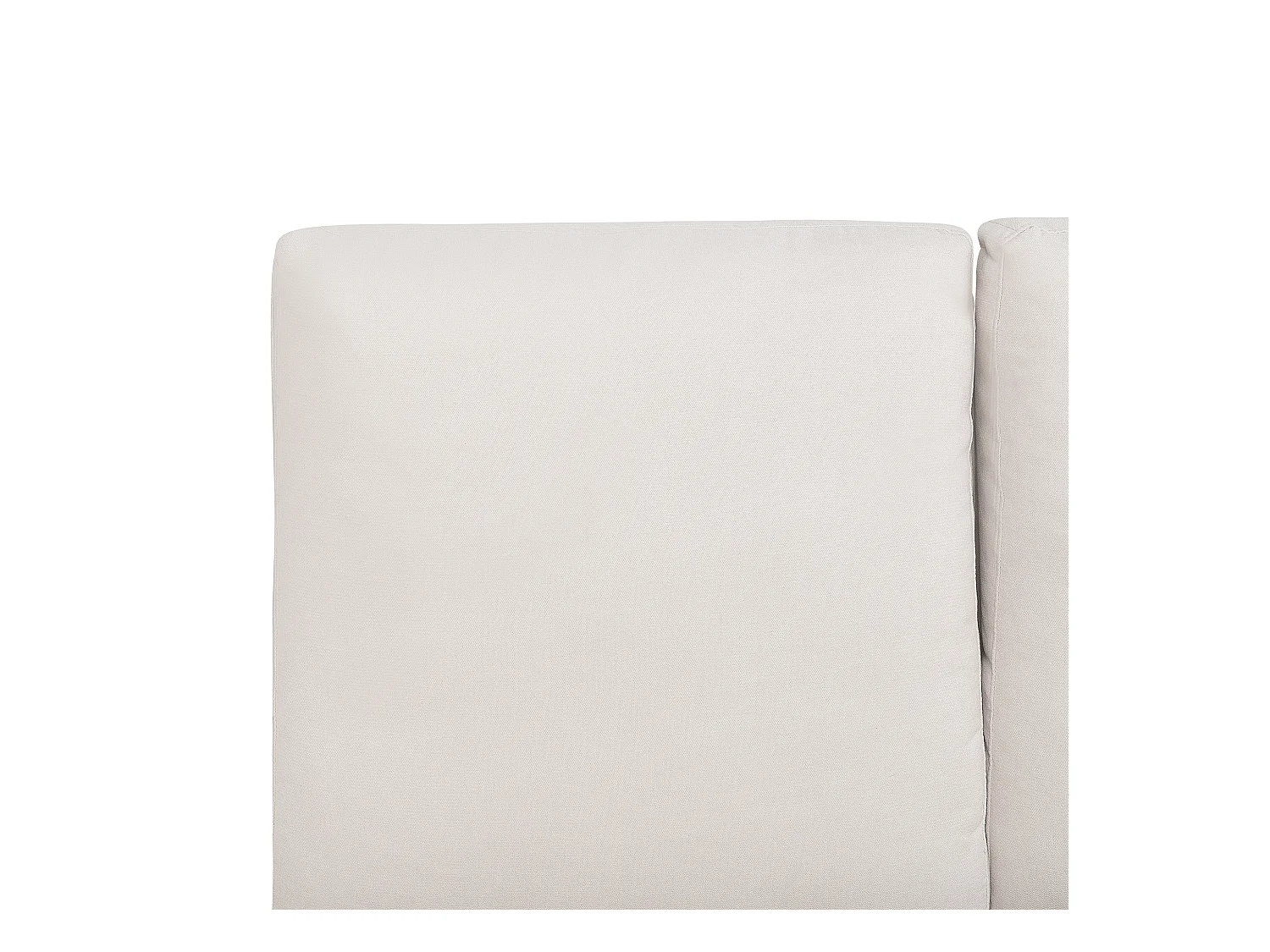 Elegantes Polsterbett in Beige Leinenoptik mit Lattenrost 140 x 200 cm Melle