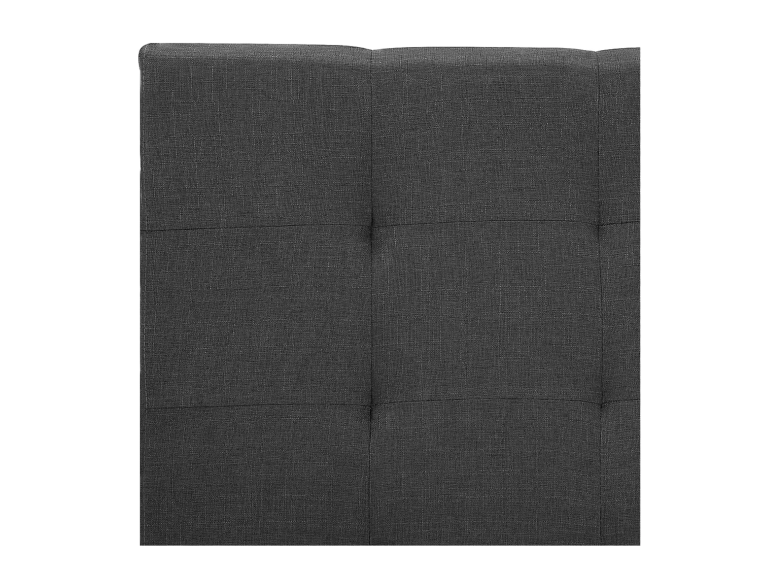 Cama Tecido ROCHELLE 160 x 200 cm Cinzento escuro