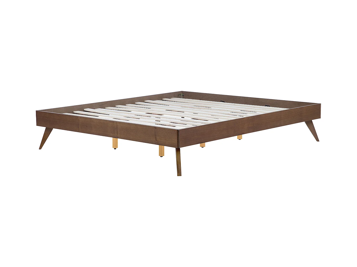 Bed zonder hoofdbord BERRIC 180 x 200 cm Donker essenhout