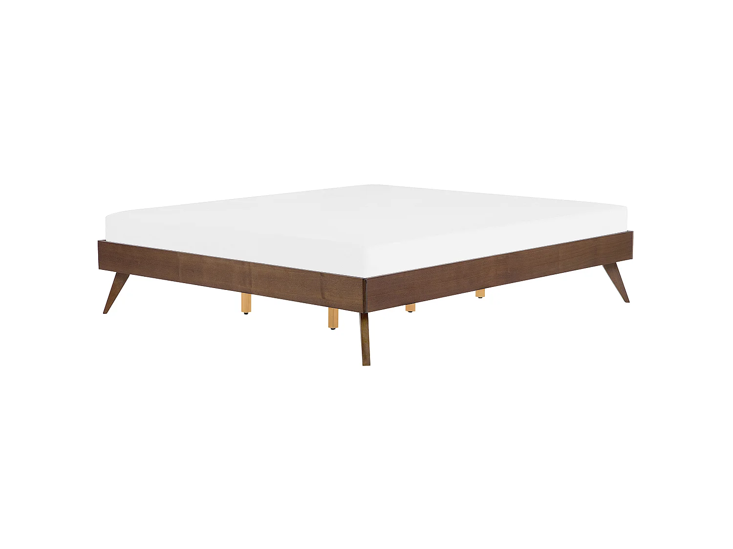 Lit sans tête de lit BERRIC 180 x 200 cm Frêne foncé