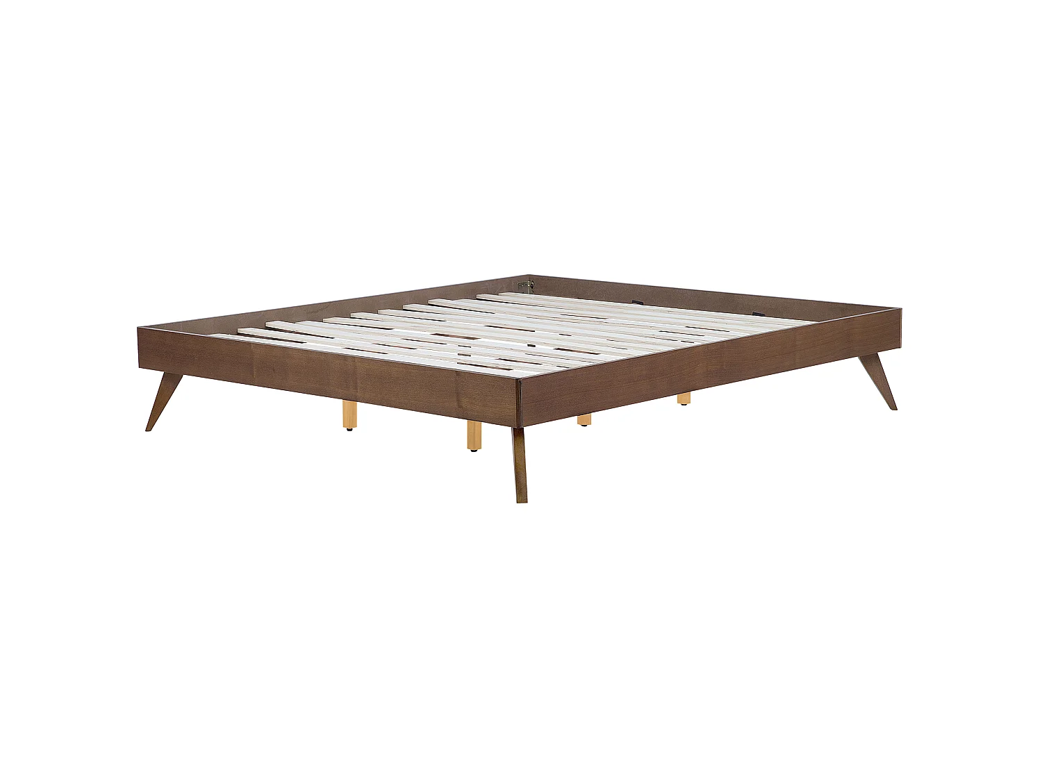 Lit sans tête de lit BERRIC 180 x 200 cm Frêne foncé