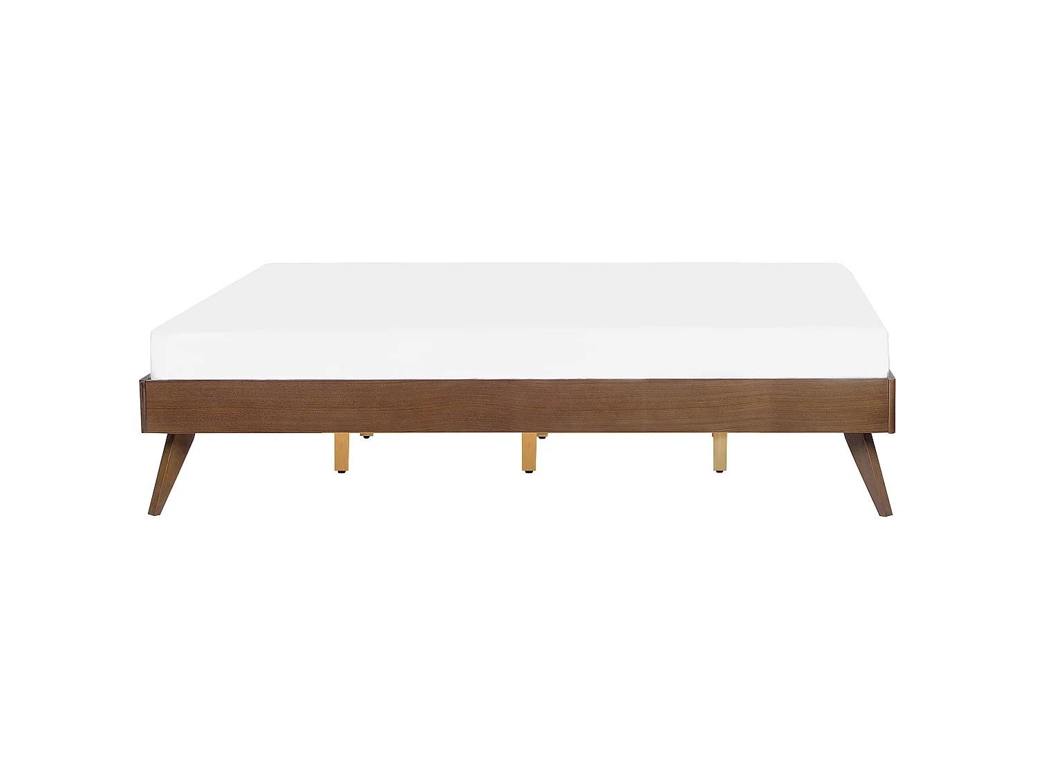 Lit sans tête de lit BERRIC 180 x 200 cm Frêne foncé