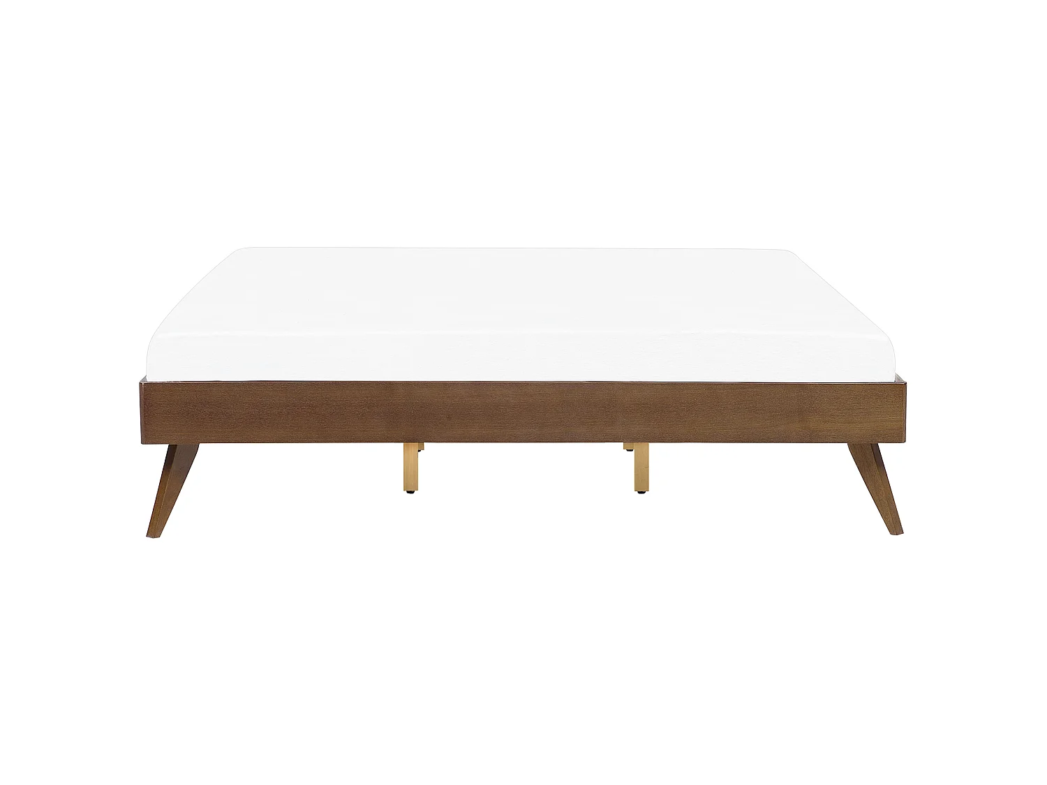 Lit sans tête de lit BERRIC 180 x 200 cm Frêne foncé