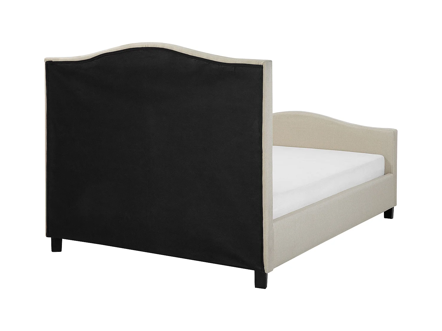 Lit avec sommier Tissu AUREL 180 x 200 cm Beige