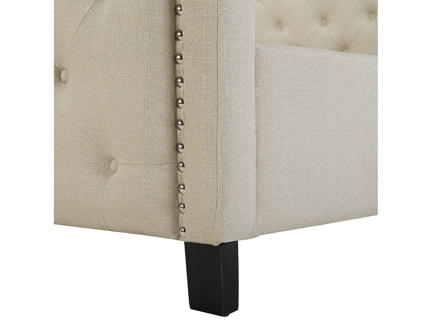 Bed Stof AUREL 180 x 200 cm Beige