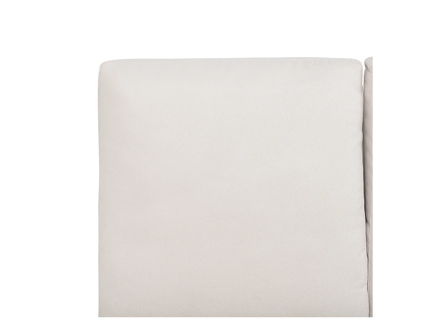 Elegantes Polsterbett in Beige Leinenoptik mit Lattenrost 160 x 200 cm Melle