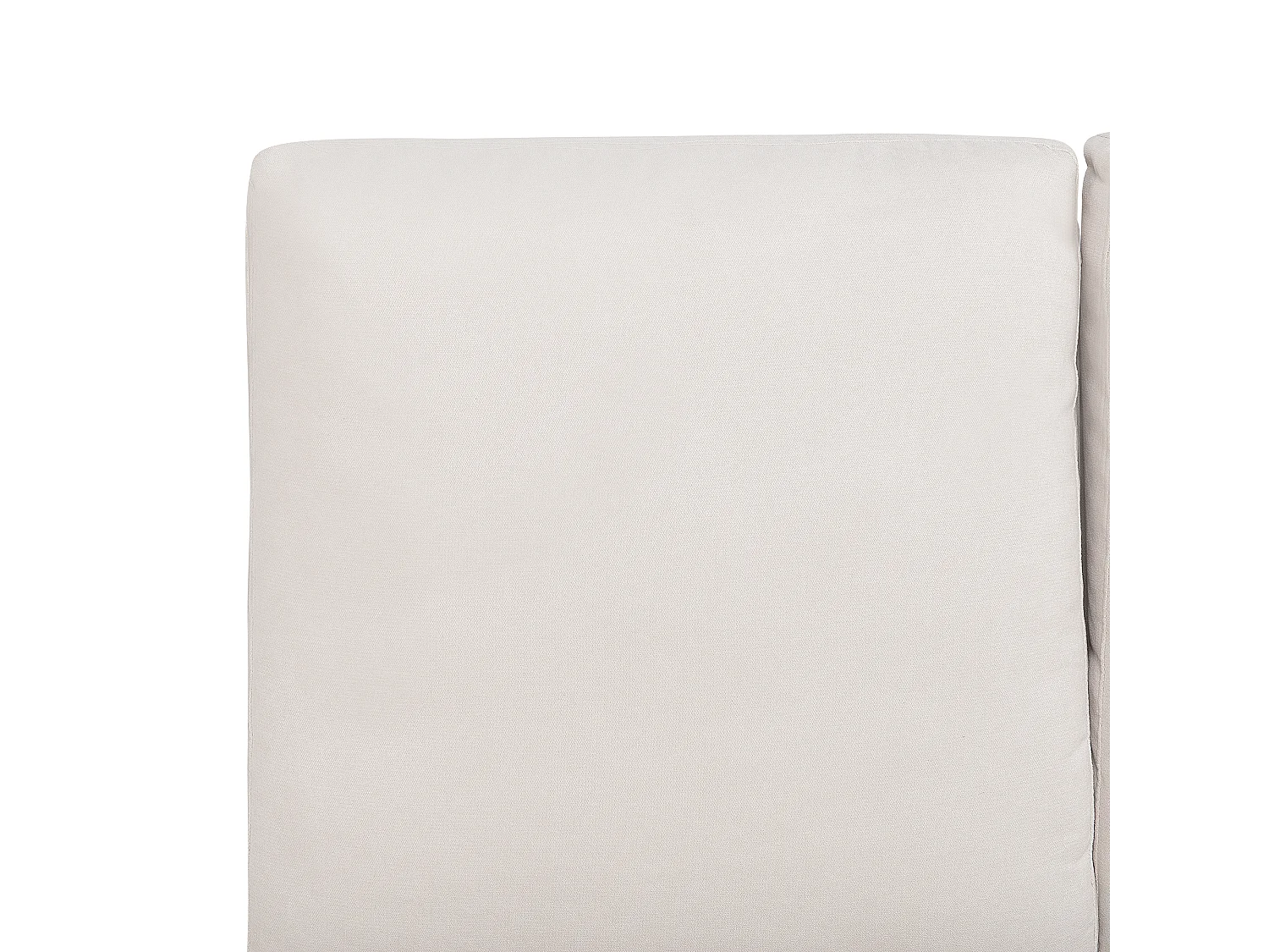 Cama Chenille MELLE 160 x 200 cm Creme claro