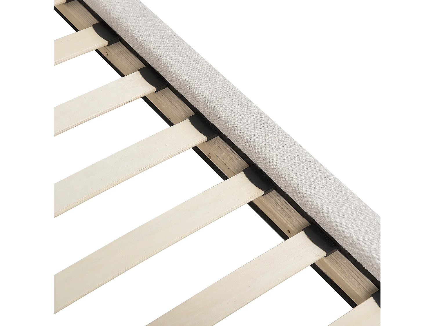 Cama Chenille MELLE 160 x 200 cm Creme claro