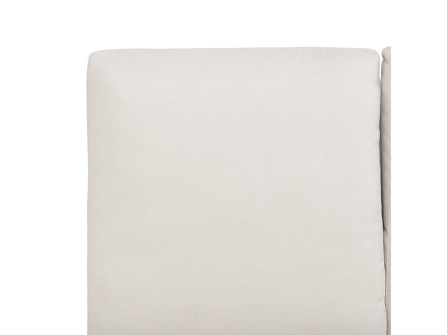 Lit avec sommier Tissu chenille MELLE 160 x 200 cm Beige clair