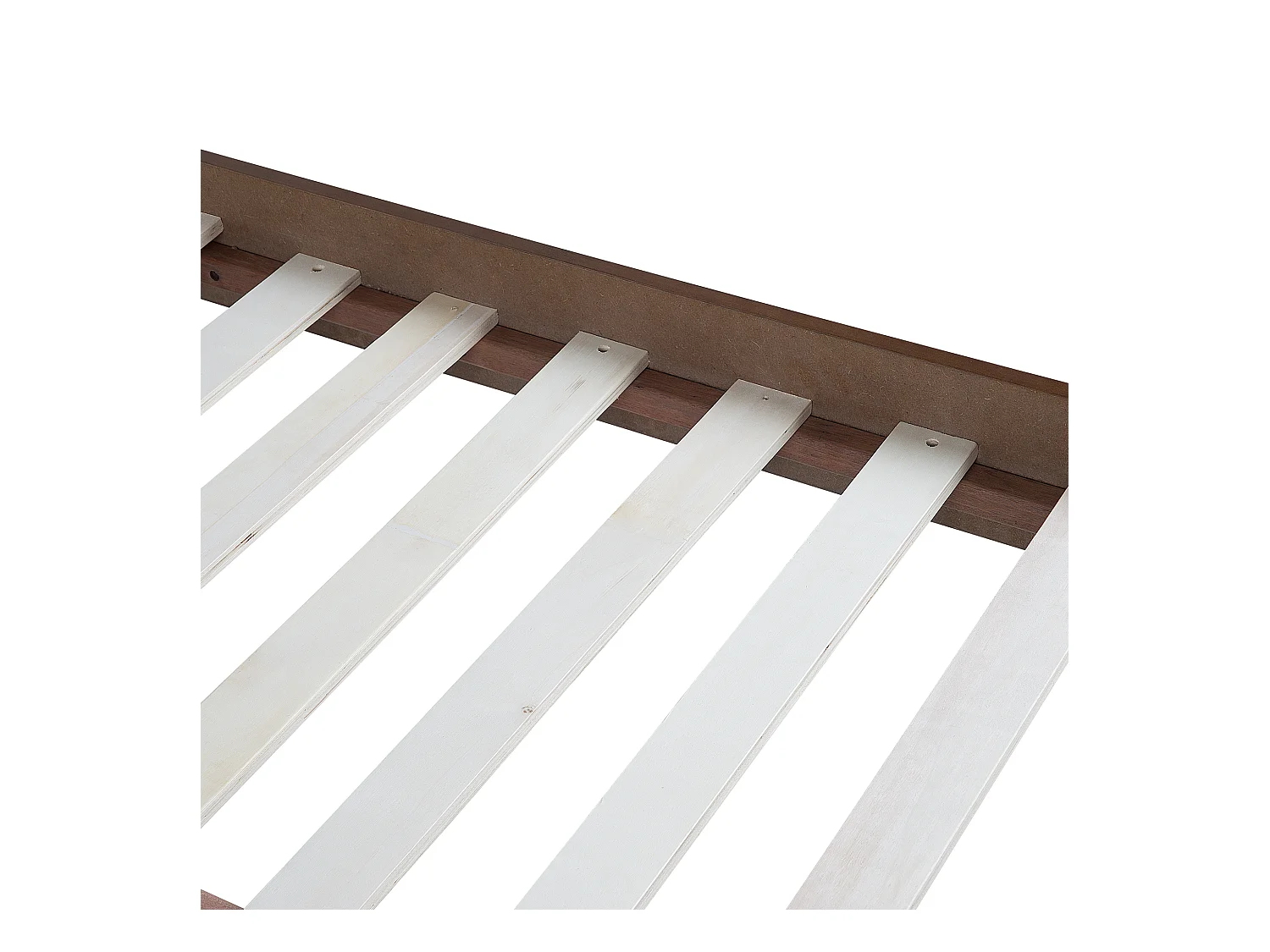 Cama sin cabecero BERRIC 140 x 200 cm Fresno oscuro