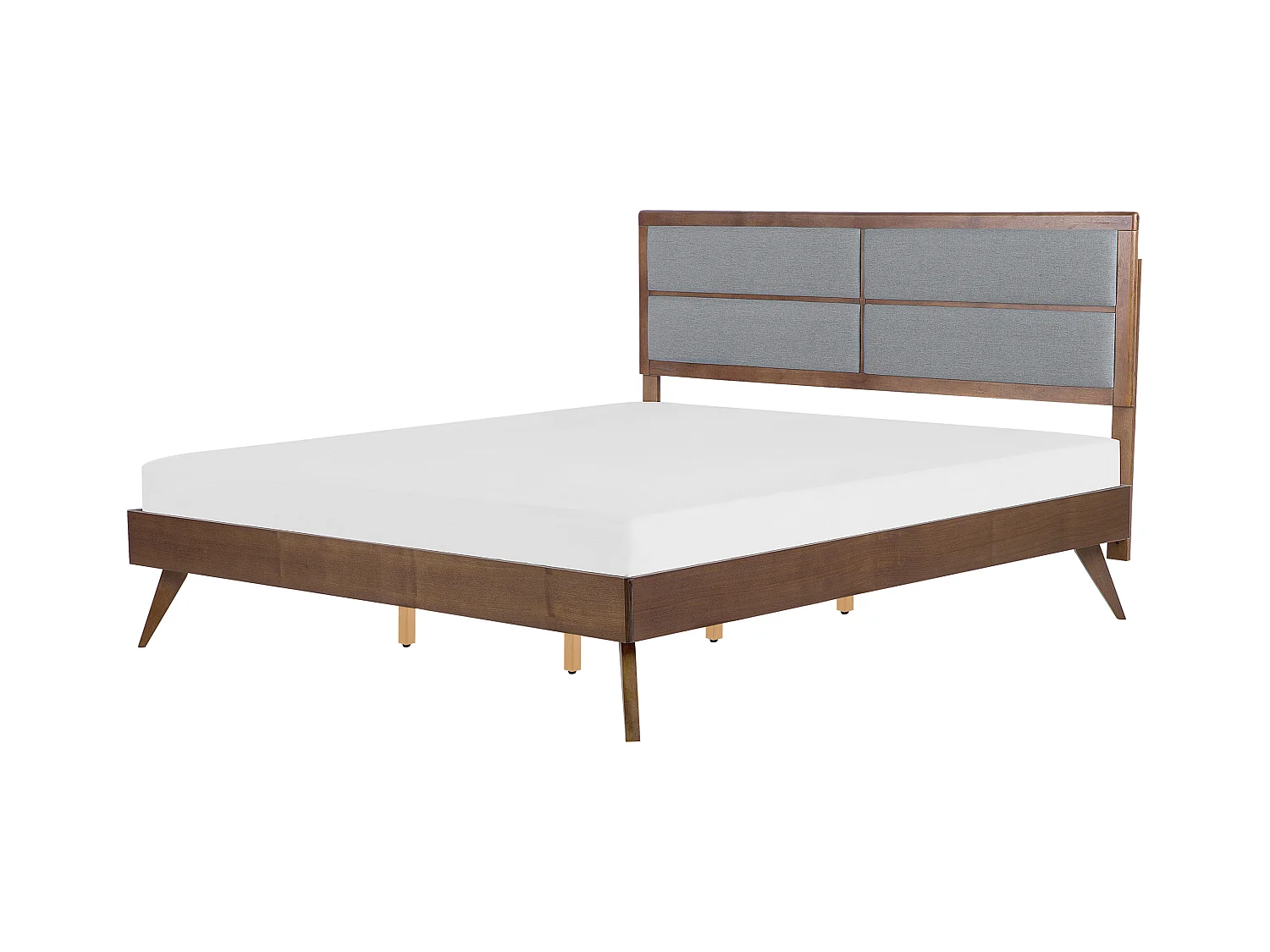 Lit avec sommier POISSY 180 x 200 cm Frêne foncé