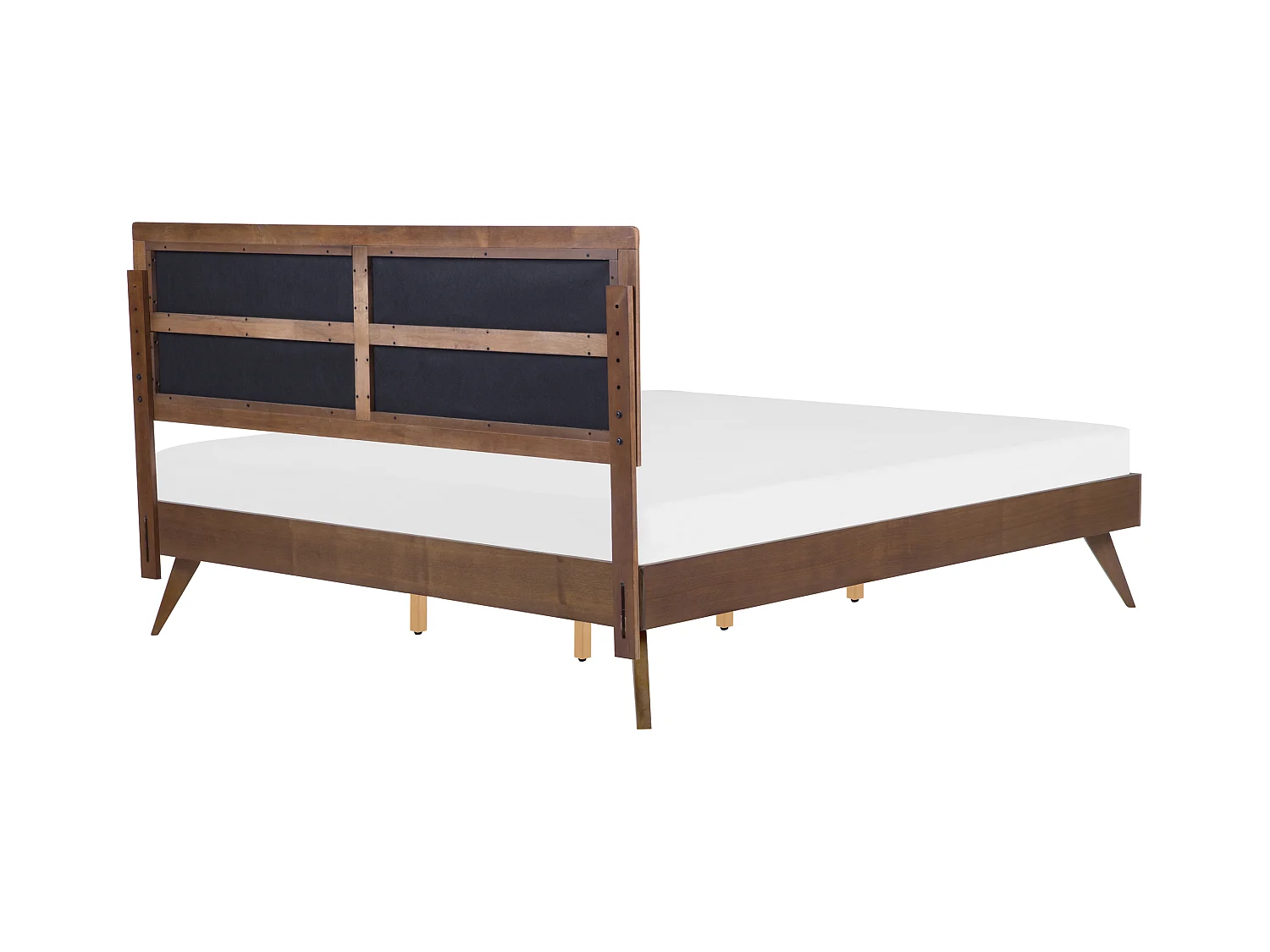 Lit avec sommier POISSY 180 x 200 cm Frêne foncé