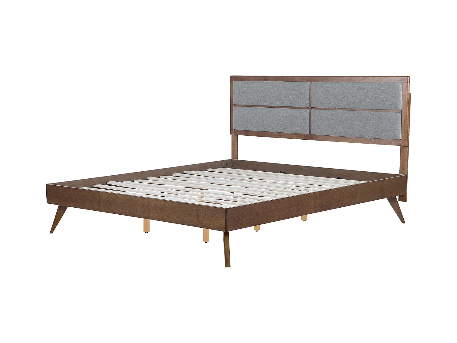 Lit avec sommier POISSY 180 x 200 cm Frêne foncé