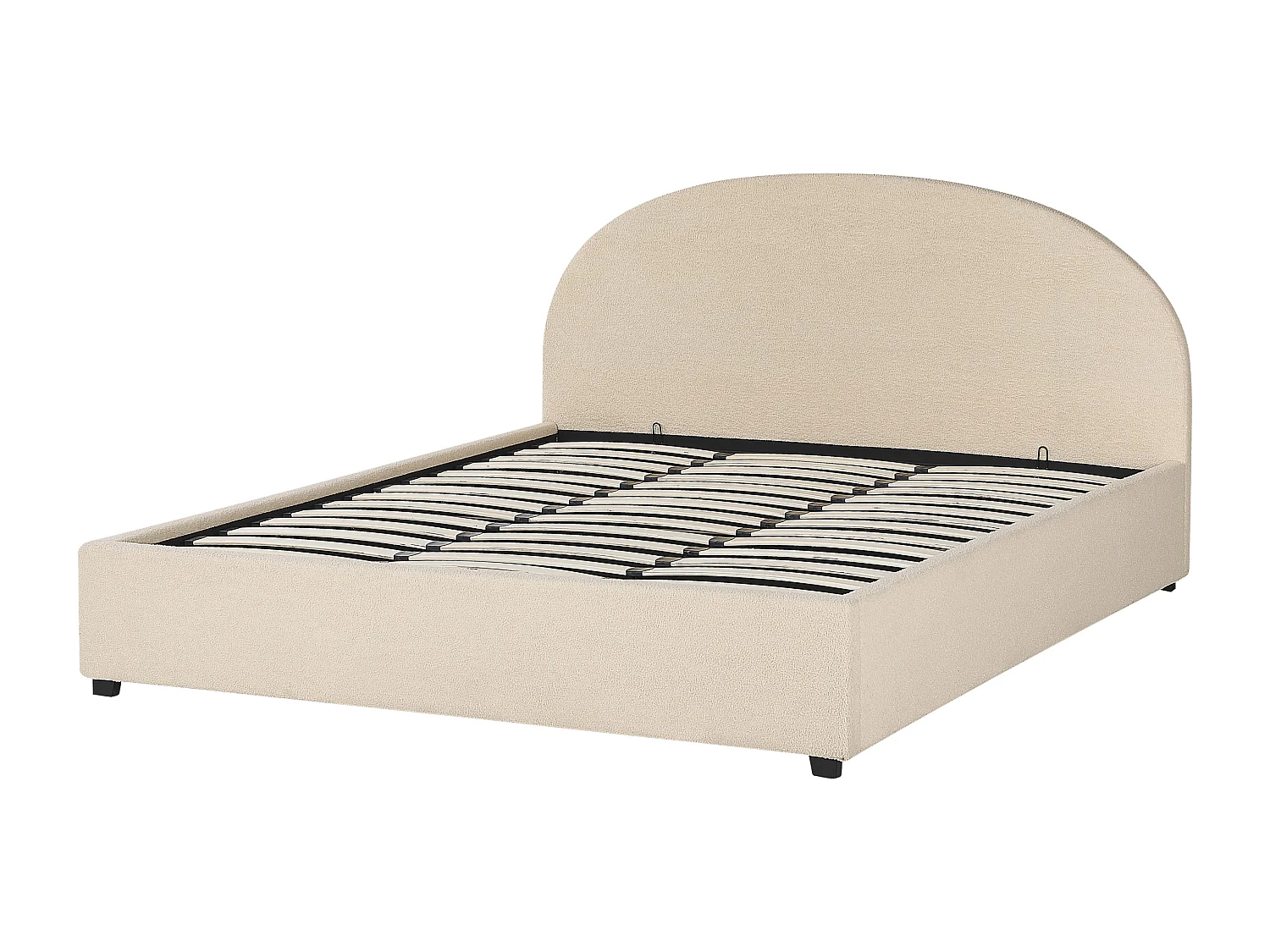 Lit ottoman Bouclé VAUCLUSE 180 x 200 cm Beige