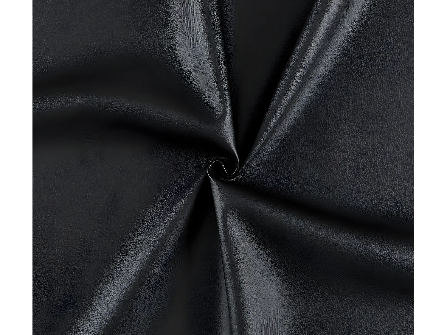 Lit Drawer PU Noir 180x200 + LED & 4 tiroirs