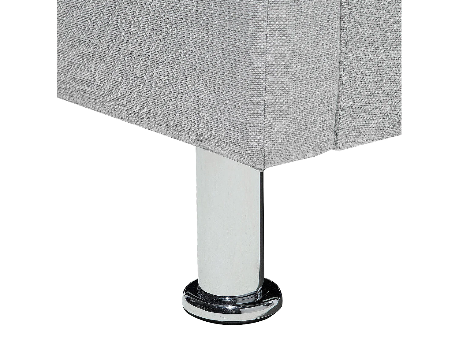 Bed Stof METZ 180 x 200 cm Lichtgrijs