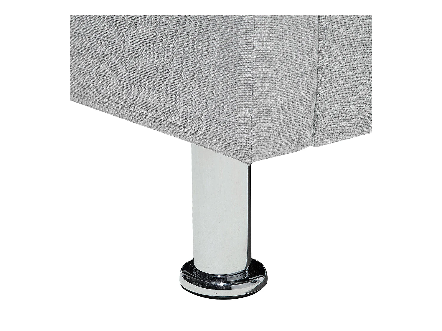 Bed Stof METZ 180 x 200 cm Lichtgrijs