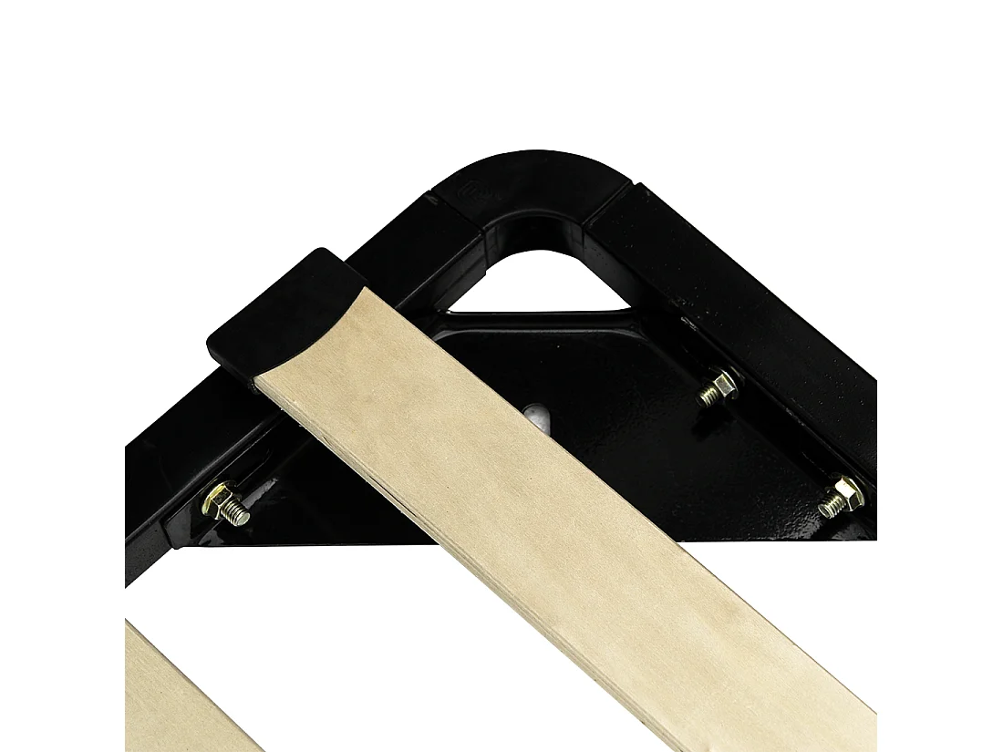 Bed Stof METZ 180 x 200 cm Lichtgrijs