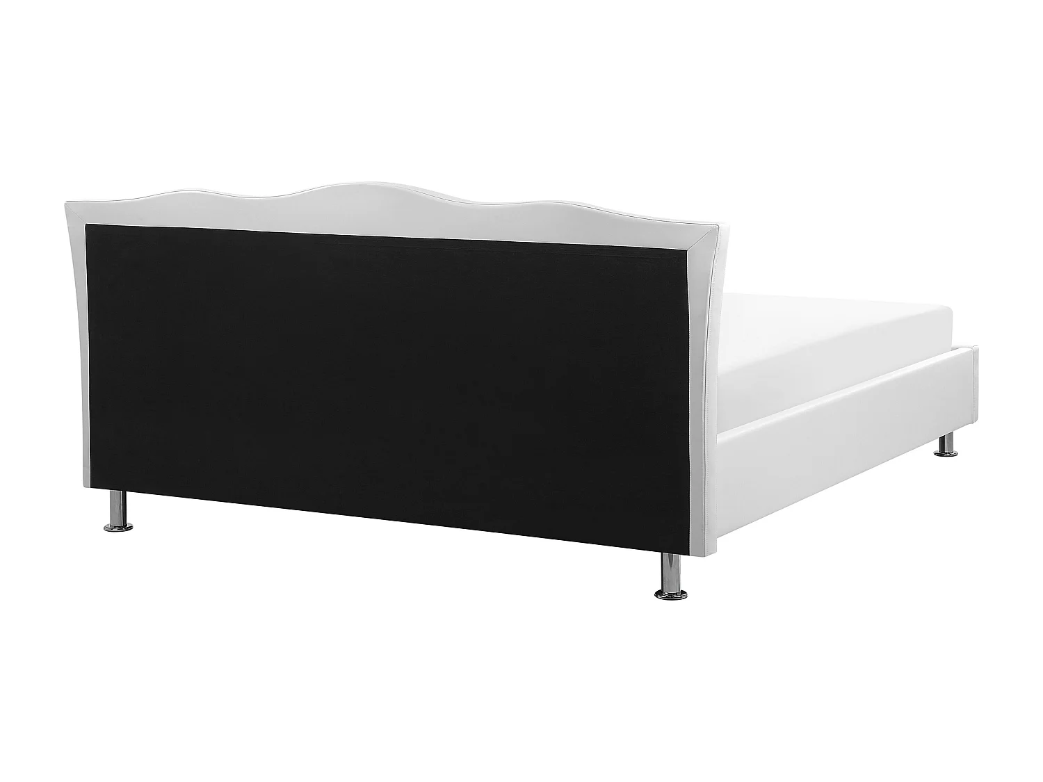 Cama baú Pele sintética METZ 160 x 200 cm Branco
