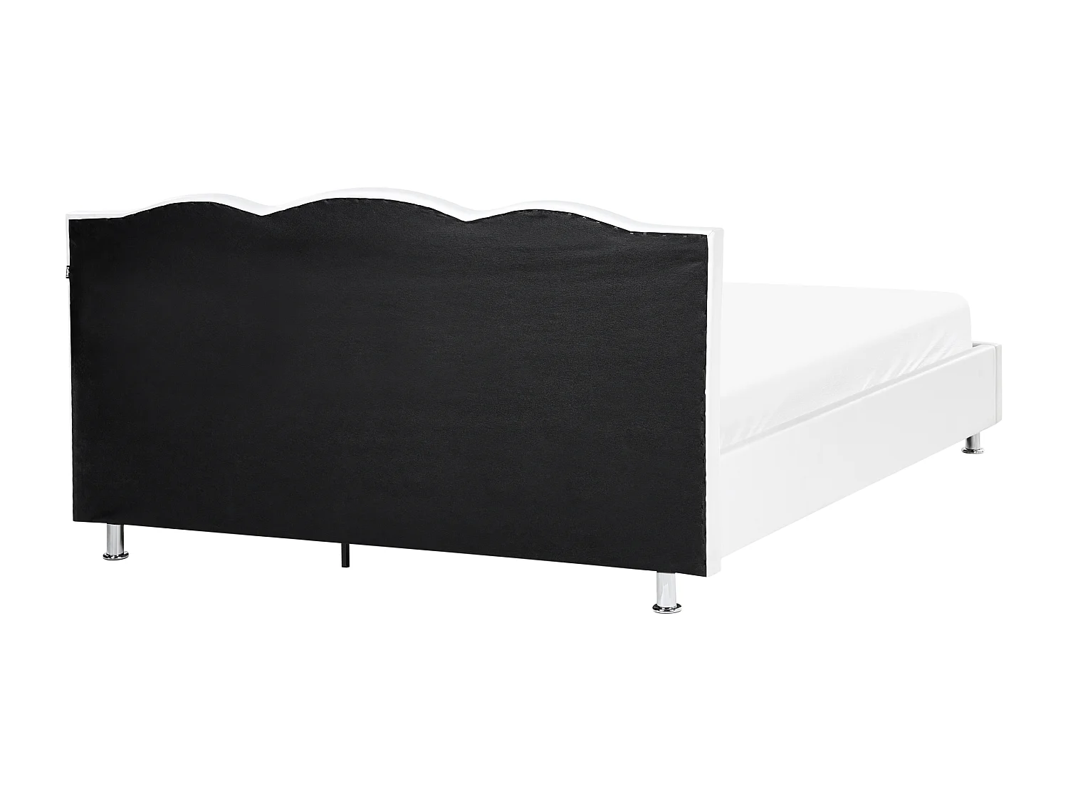 Bed met opbergruimte Kunstleer METZ 180 x 200 cm Wit