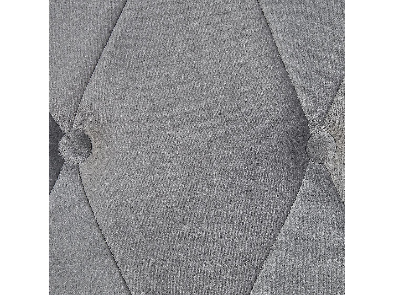 Bett mit Lattenrost Samtstoff CAVAILLON 180 x 200 cm Hellgrau