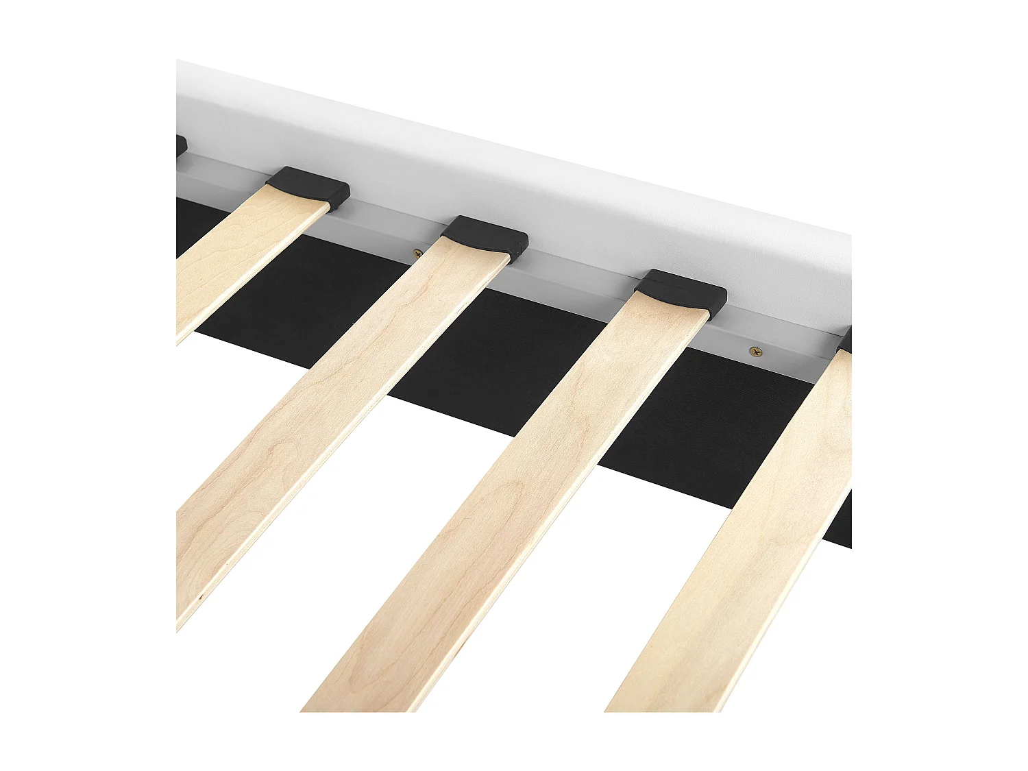 Bed Kunstleer METZ 180 x 200 cm Wit