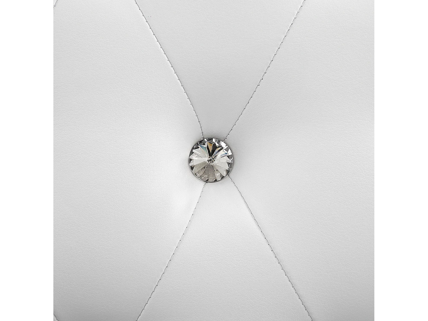 Lit avec sommier Cuir PU METZ 180 x 200 cm Blanc