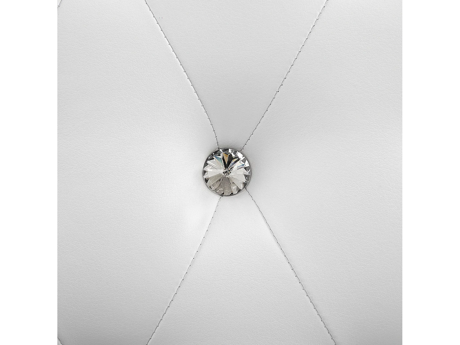 Lit avec sommier Cuir PU METZ 180 x 200 cm Blanc