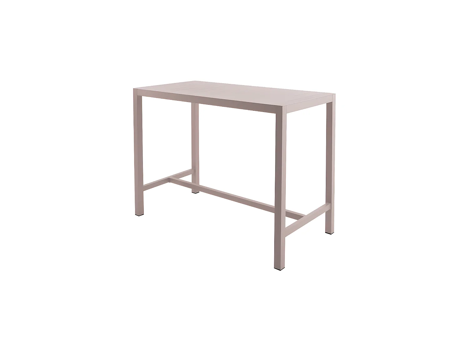 Table De Bar Rectangulaire En Aluminium Coloris Muscade