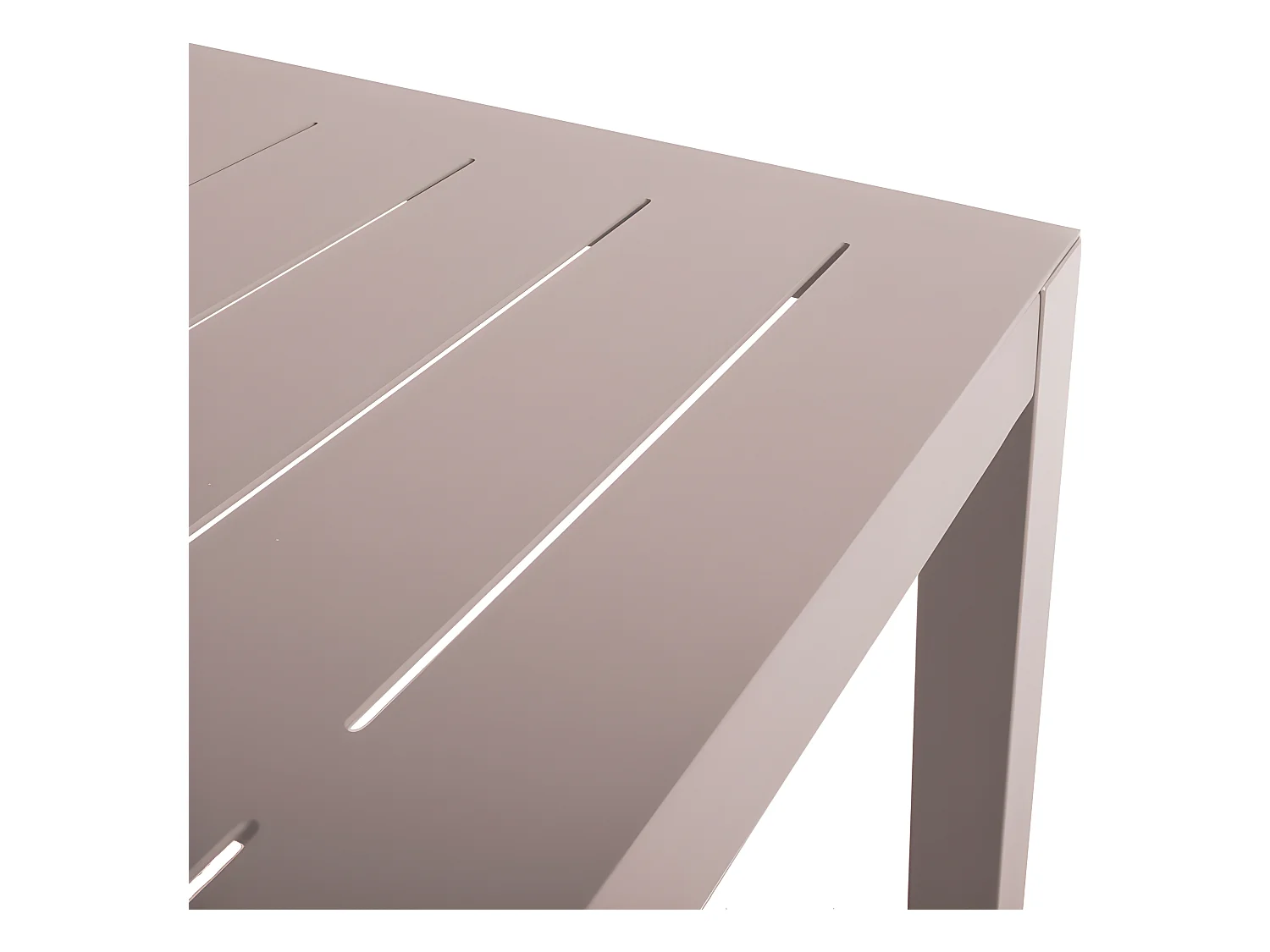 Table De Bar Rectangulaire En Aluminium Coloris Muscade