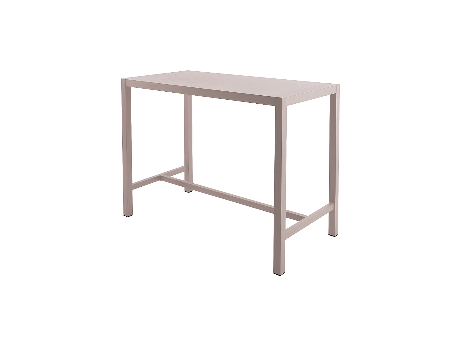 Table De Bar Rectangulaire En Aluminium Coloris Muscade