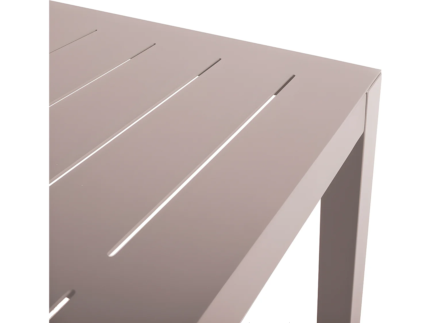 Table De Bar Rectangulaire En Aluminium Coloris Muscade