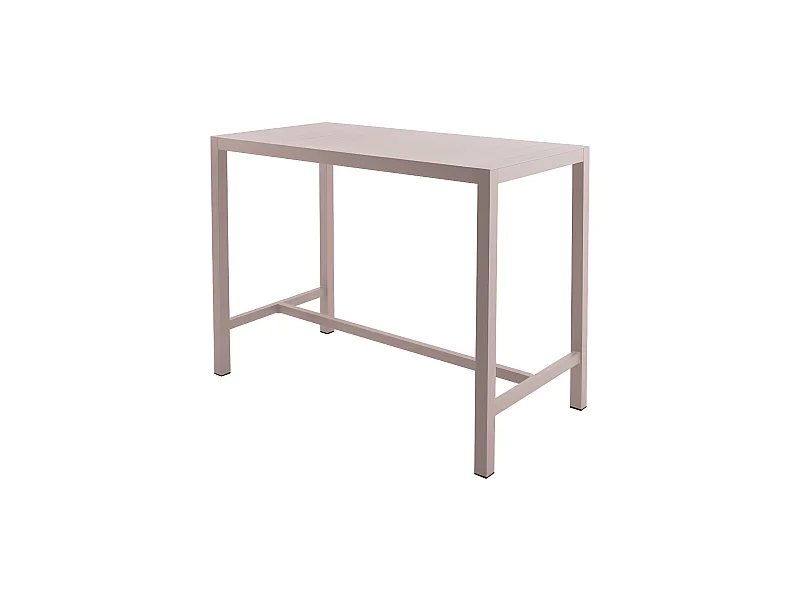 Table De Bar Rectangulaire En Aluminium Coloris Muscade