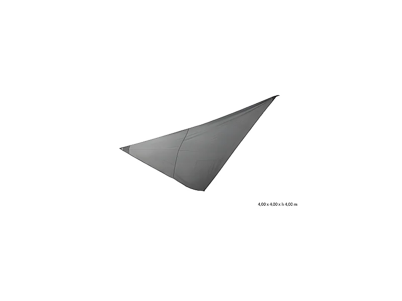 Voile D'ombrage 4x4x4m Gris Foncé