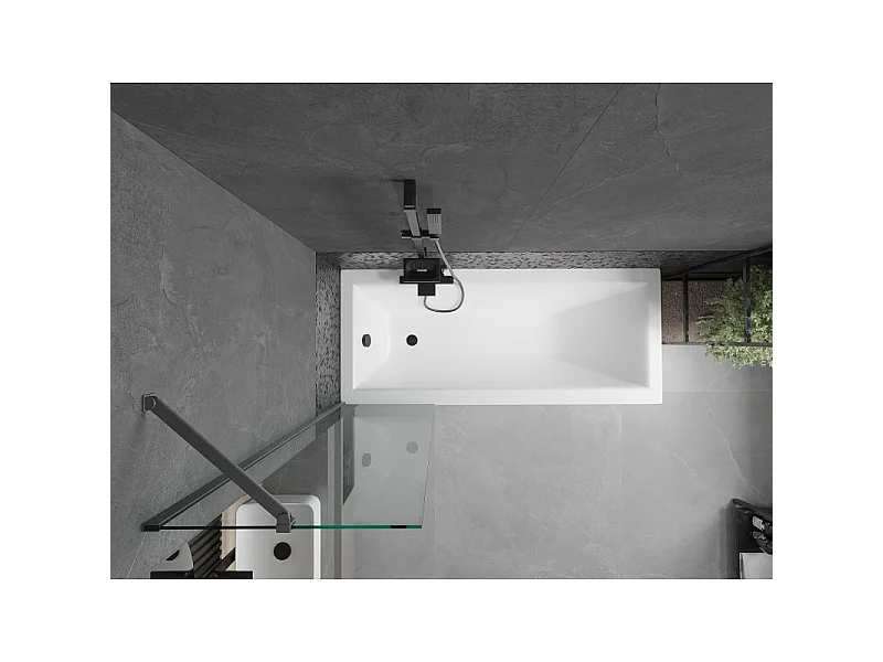 Mexen Next paroi de douche 1-volet 50 x 150 cm, transparent, gun metal - 895-050-000-00-00-95