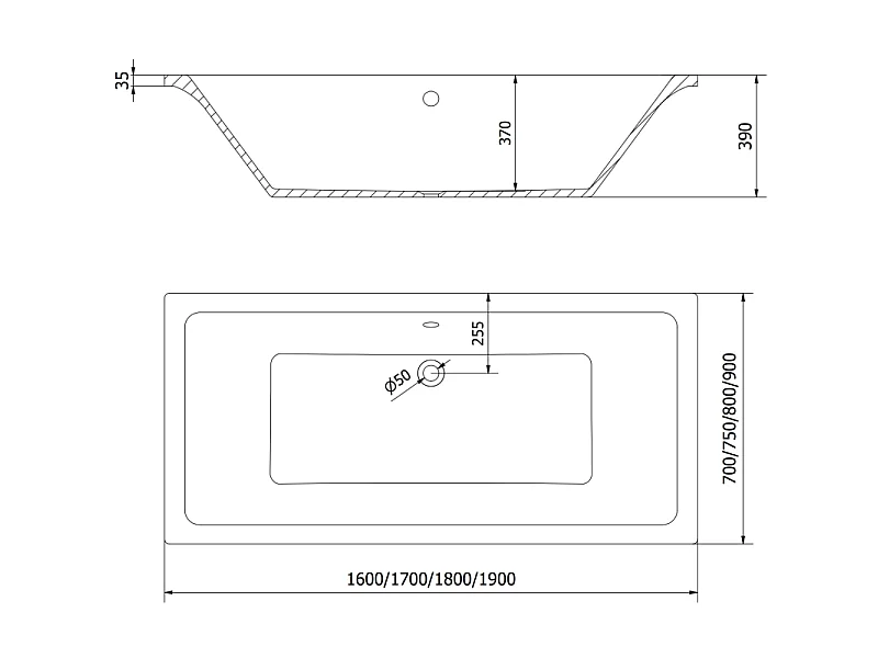 Mexen Cube rectangular bathtub 180 x 80 cm with casing and 1-leaf screen 70 cm, black pattern fix - 550518080X9307007070