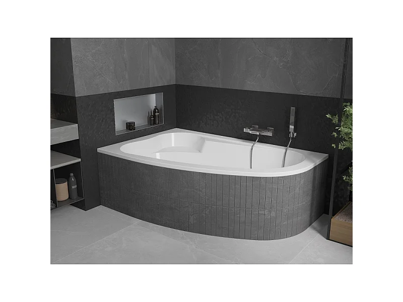 Mexen Westa linker hoekbad 160 x 100 cm, wit - 560116010001
