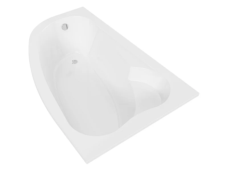 Mexen Westa kotna kad desna 160 x 100 cm, bela - 560116010002